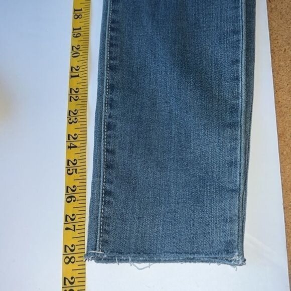 True Religion Jeans Womens 27 Blue Denim Mid Rise Super Skinny Stretch Fabric - Picture 10 of 10
